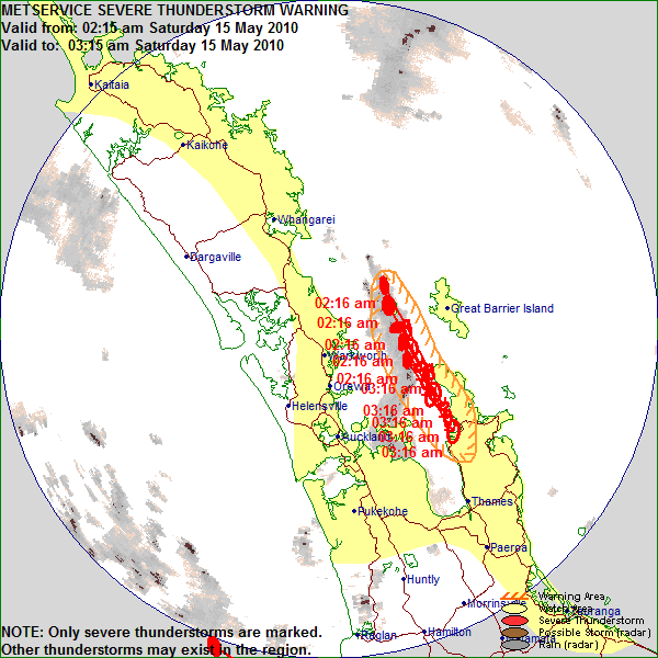 Tornado hits Taranaki; Severe thunderstorm warning issued for